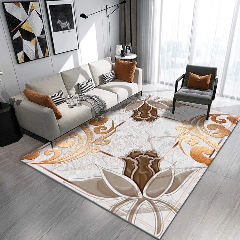 Europe Style Geometry Carpet Living Room Sofa Bedroom Bedside Study Kitchen Entrance Door Rug Non-slip Modern Home Decor Mat