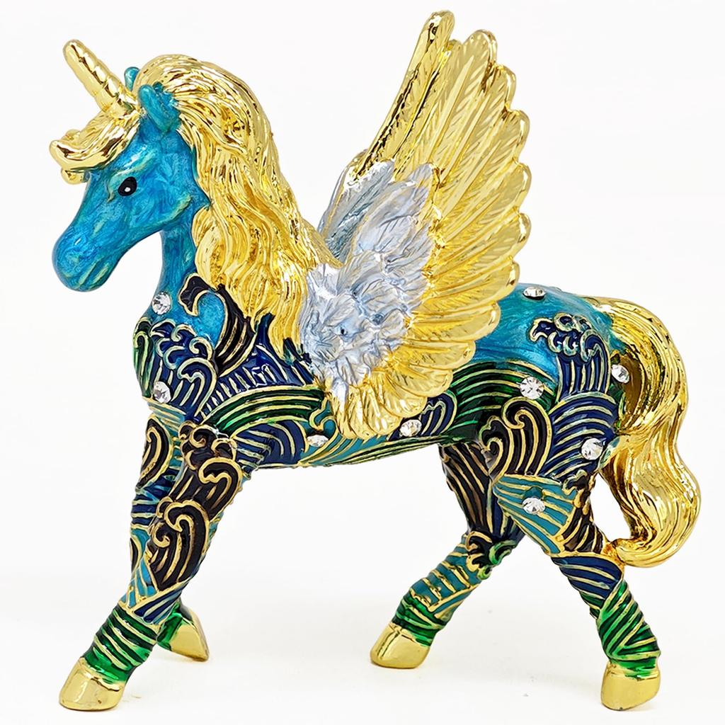 Heavenly Unicorn Figurine - Designed with the Black Tortoise (Genbu) of the Twenty-Eight Mansions - Healing, Good Fortune, Hope, Energy Charge - Feng