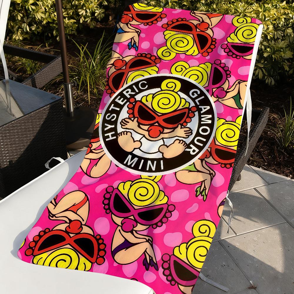 Mode Hysteric Mini Handtuch Sport Schnelltrocknend Reisen Camping Sanddicht Weich Leicht Großes Strandtuch