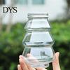Plastic Beverage Containers 5Pcs Christmas Tree Shaped Bottle, 500ml Food Grade Clear Packaging Container for Bottles Cold Drink Coffee, Leak