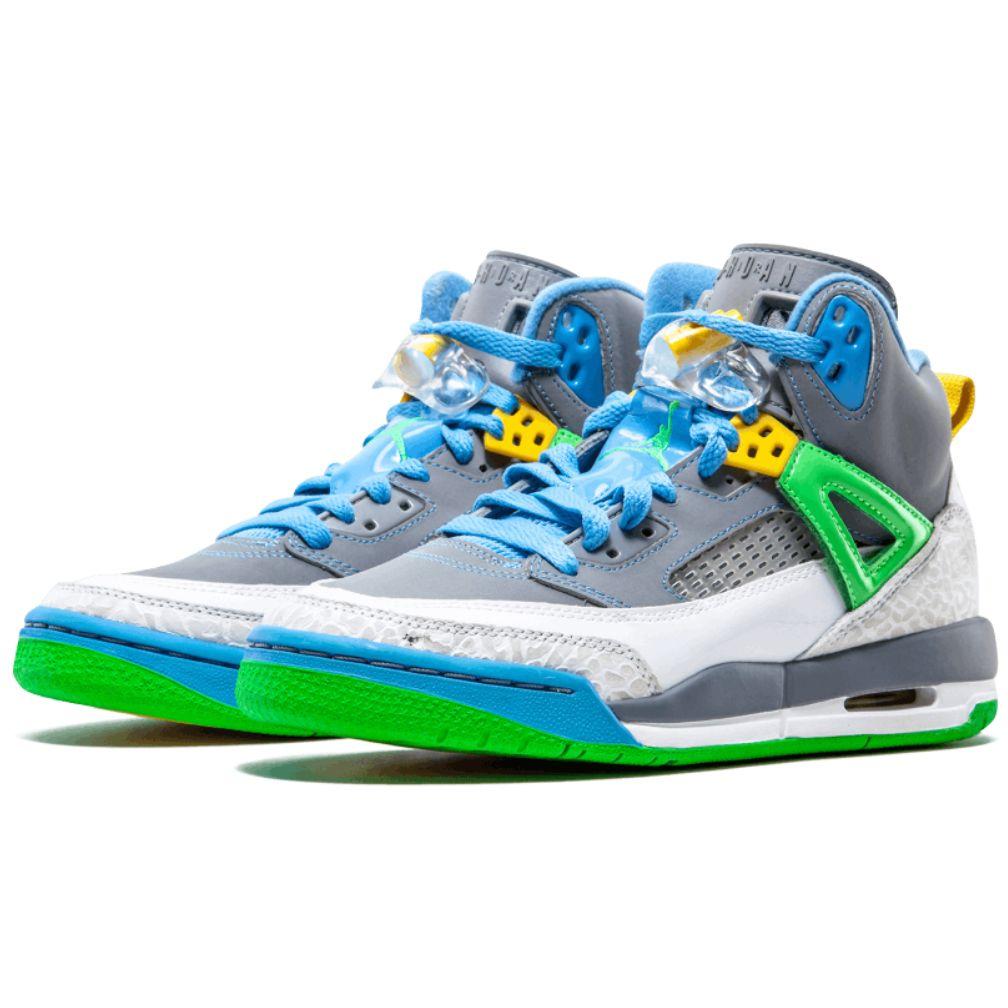 Air Jordan Jordan Spizike GS Stealth Dětské tenisky Bílá Stlth Psn-Grn-Unvrsty-Bl-Bltz 317321-056