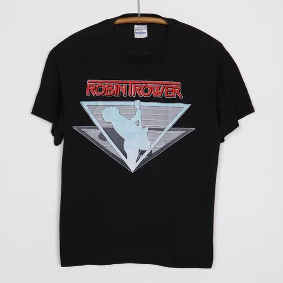 Vintage 1988 Robin Trower Tour Shirt Short Sleeve S to 5XL IM0382 Unisex T-Shirt XXXXL