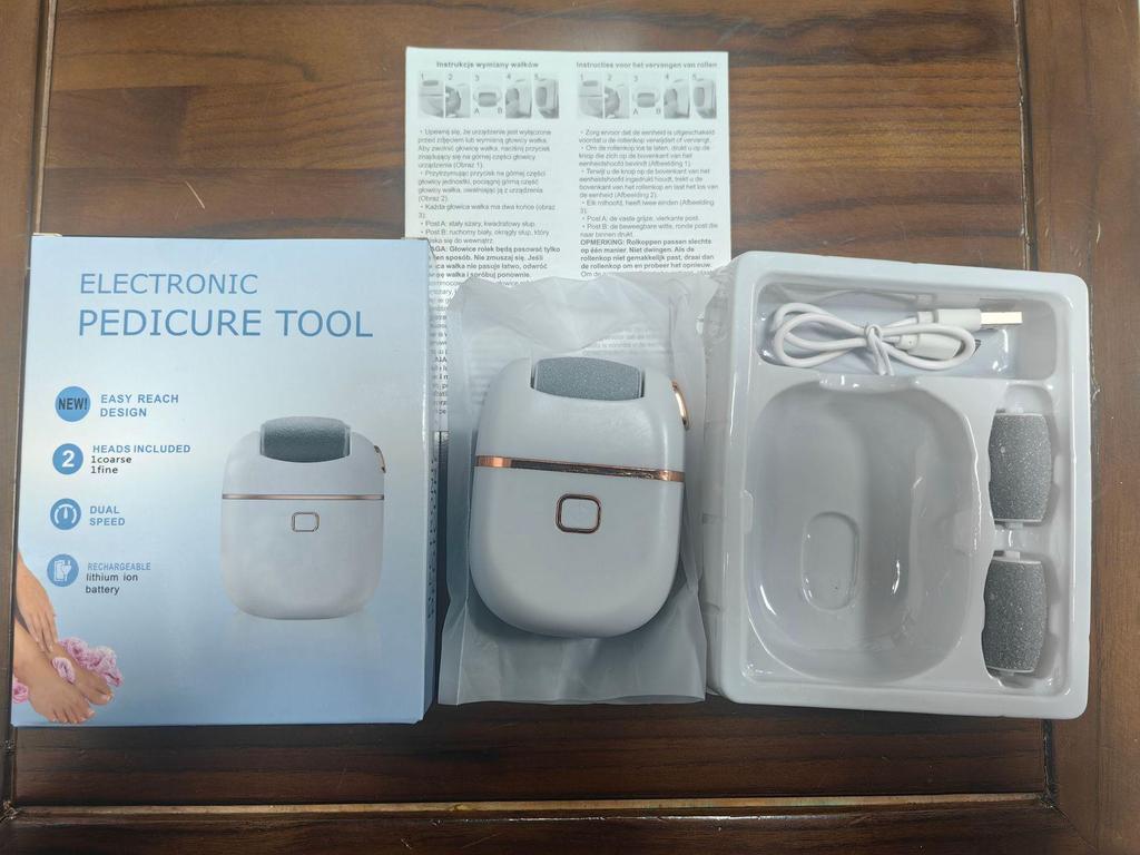 Elektryczny pilnik do stóp USB - Usuwa martwy naskórek i zrogowacenia do pedicure