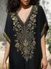2024 Cotton Embroidered Vacation Plus Size Beach Dress Cover-up