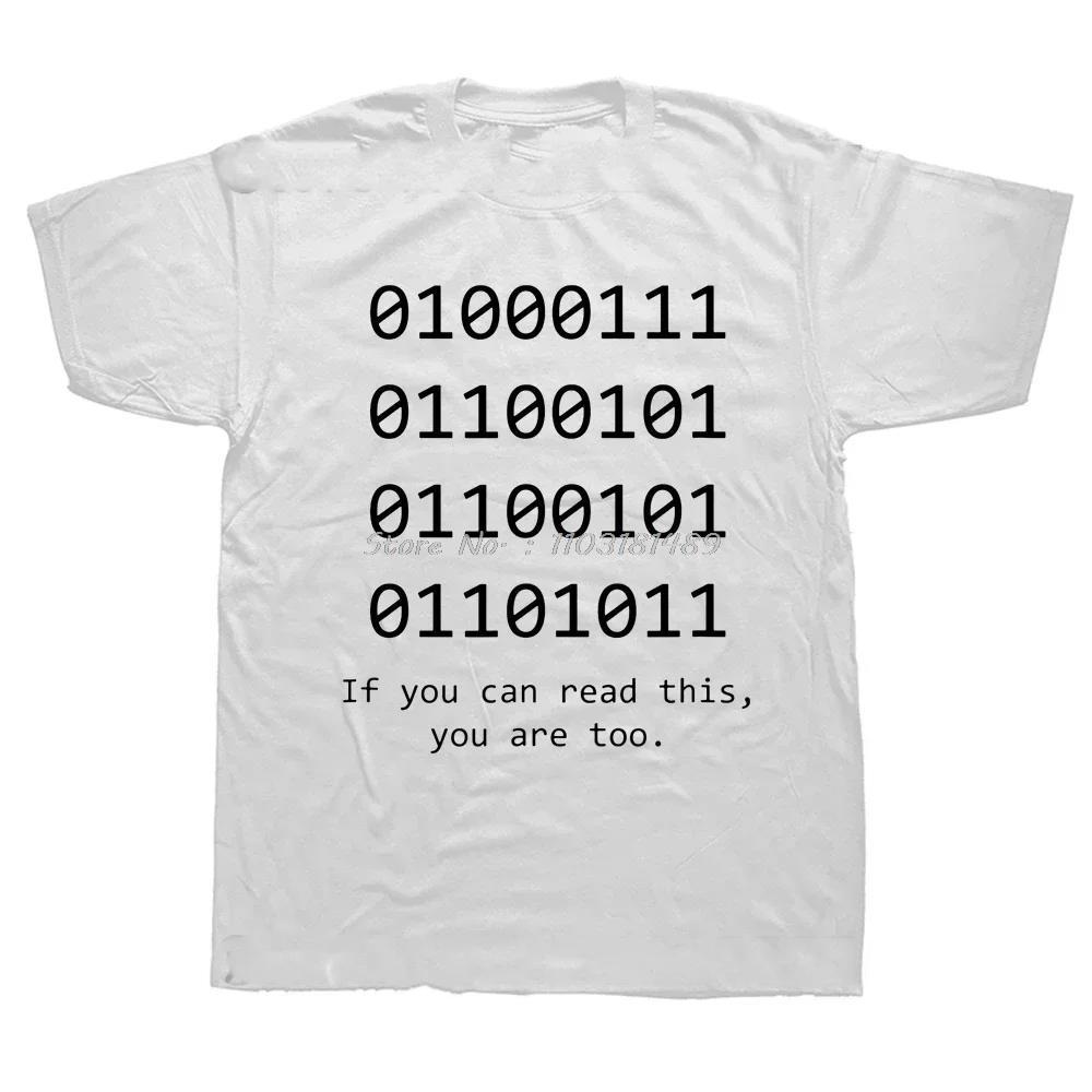 There Are 10 Kinds of People Those Who Understand Binary T Shirts Men Funny Programmer Cotton Tops Tees Fitness Unisex T-shirt