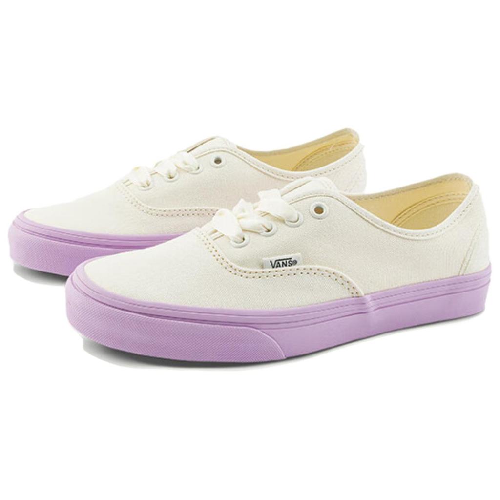 Vans Authentic Series Comfortable Casual Low-Top Canvas Shoes Unisex sneakers White Purple VN0009PVCGX