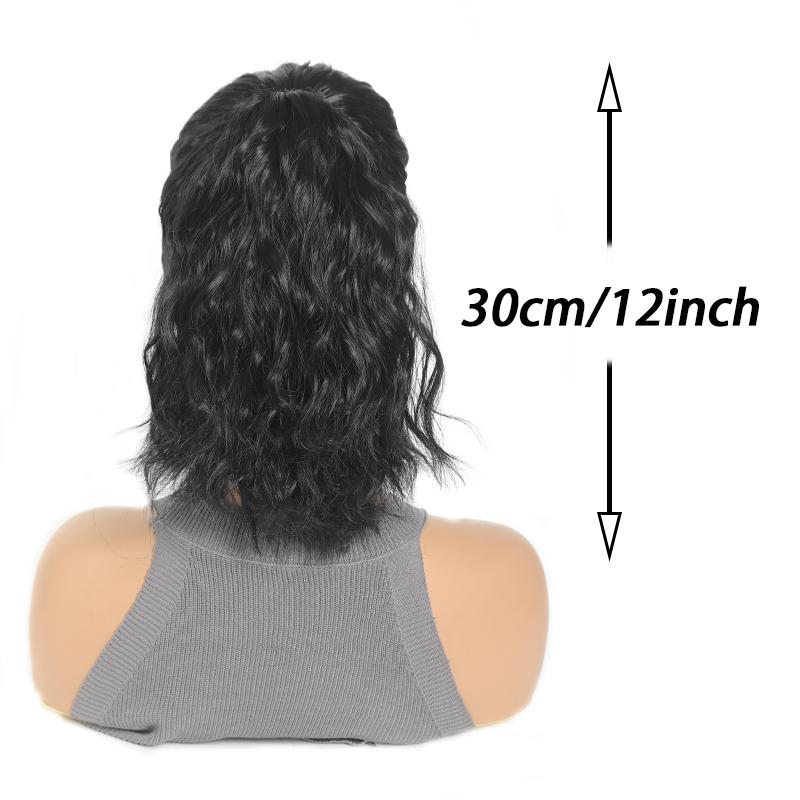 Adjustable Hat Wig with Curly Hair and Ponytail - a Combination of Sporty and Fashionable Synthetic Hat Wigs
