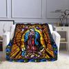 Virgin Mary Faith Print Blanket Flannel Soft Comfort Blanket Home Travel Blanket Kids Warm Blanket picnic blanket birthday gift