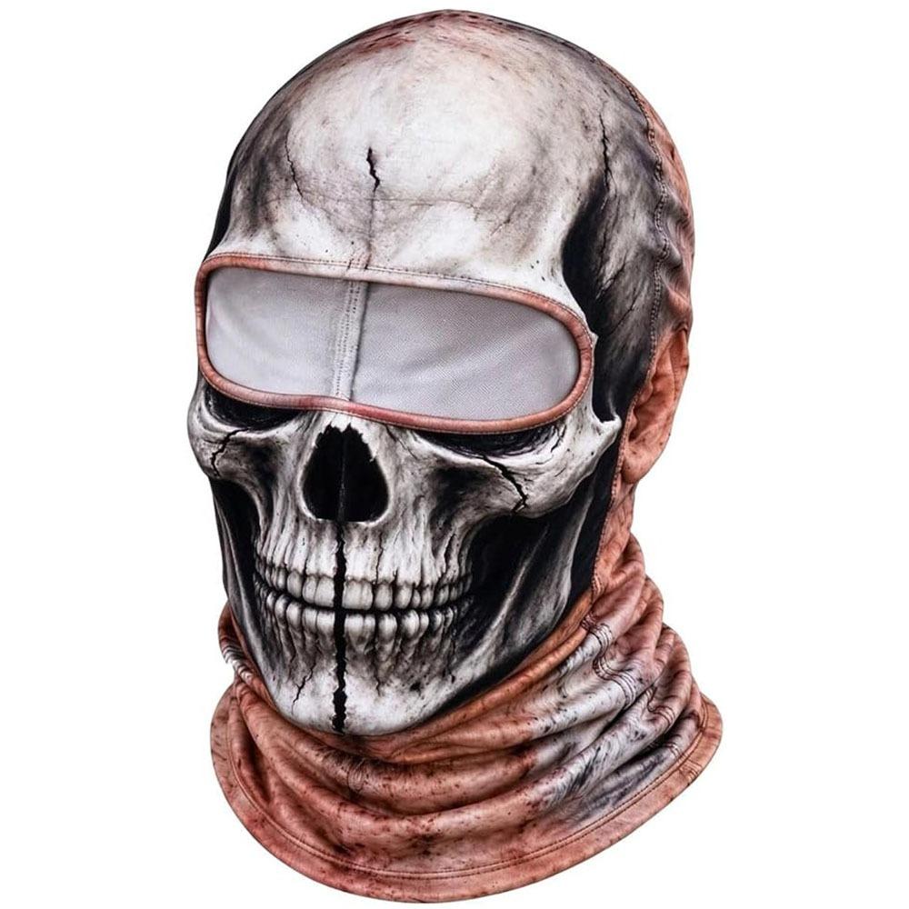 White Mustache Old Man Balaclava Face Mask Full Coverage Ski Mask Hood Winter Mask Cover For Men