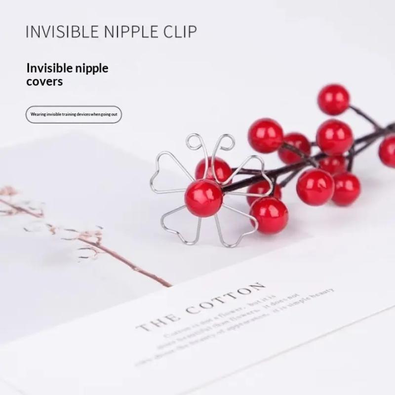 1Pair Invisible Nipple Clamps For Women Flower Teasing Sucker Stimulate Breast Nipple Sex Toys Adult Supplies