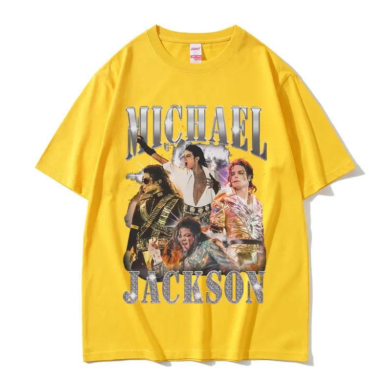 Classic Vintage Michael Jackson Graphic Tshirt Unisex Summer Clothing Fashion Retro Gothic Rock Tshirt Unisexs New Oversized T Shirt