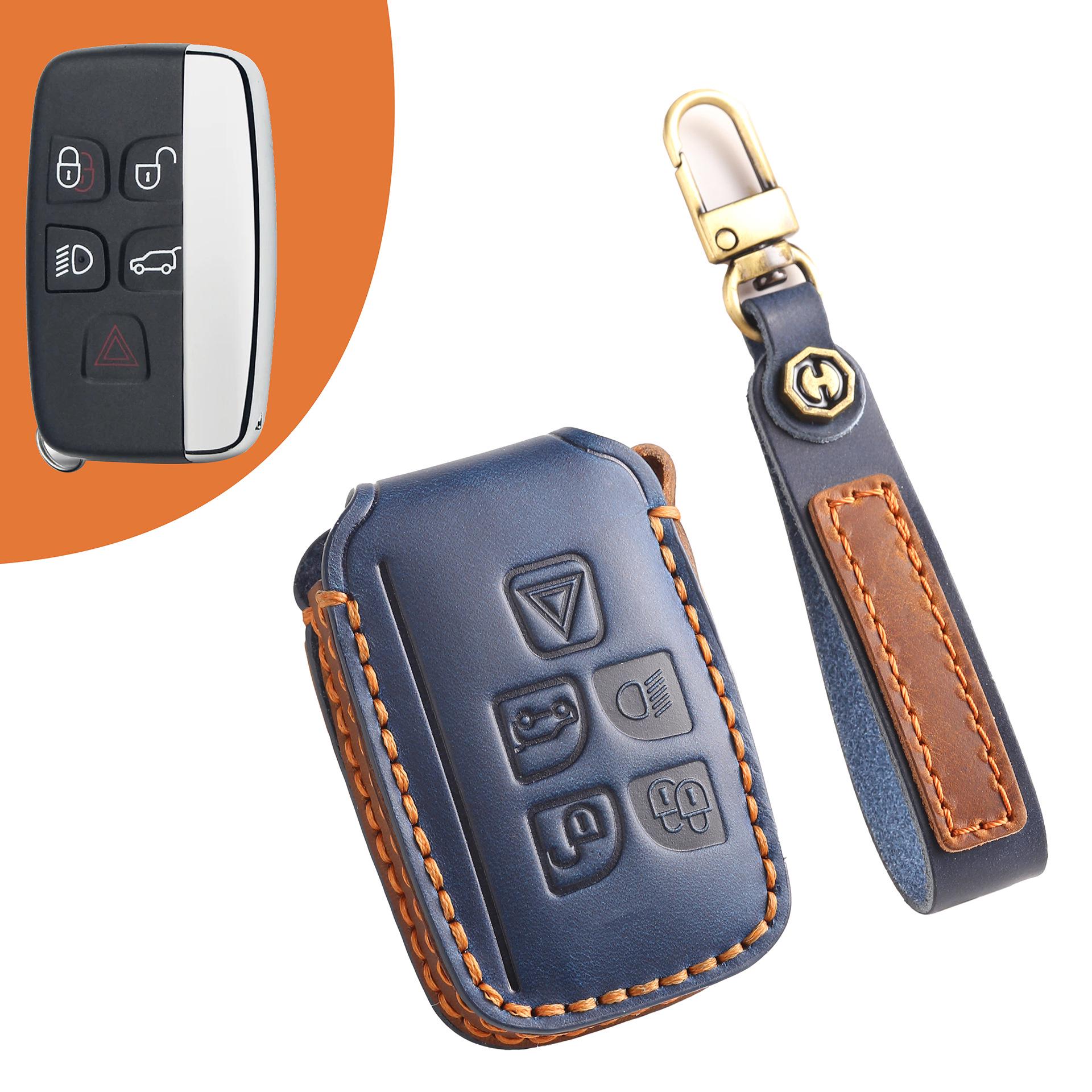 

Кожаный чехол для ключа для Land Rover Sport, Velar, Evoque, Discovery и Jaguar XEL