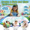 Children'S Water Canvas Graffiti Carpet Non Dirty Hands Water Drawing Repeatable Graffiti Interactive Toy