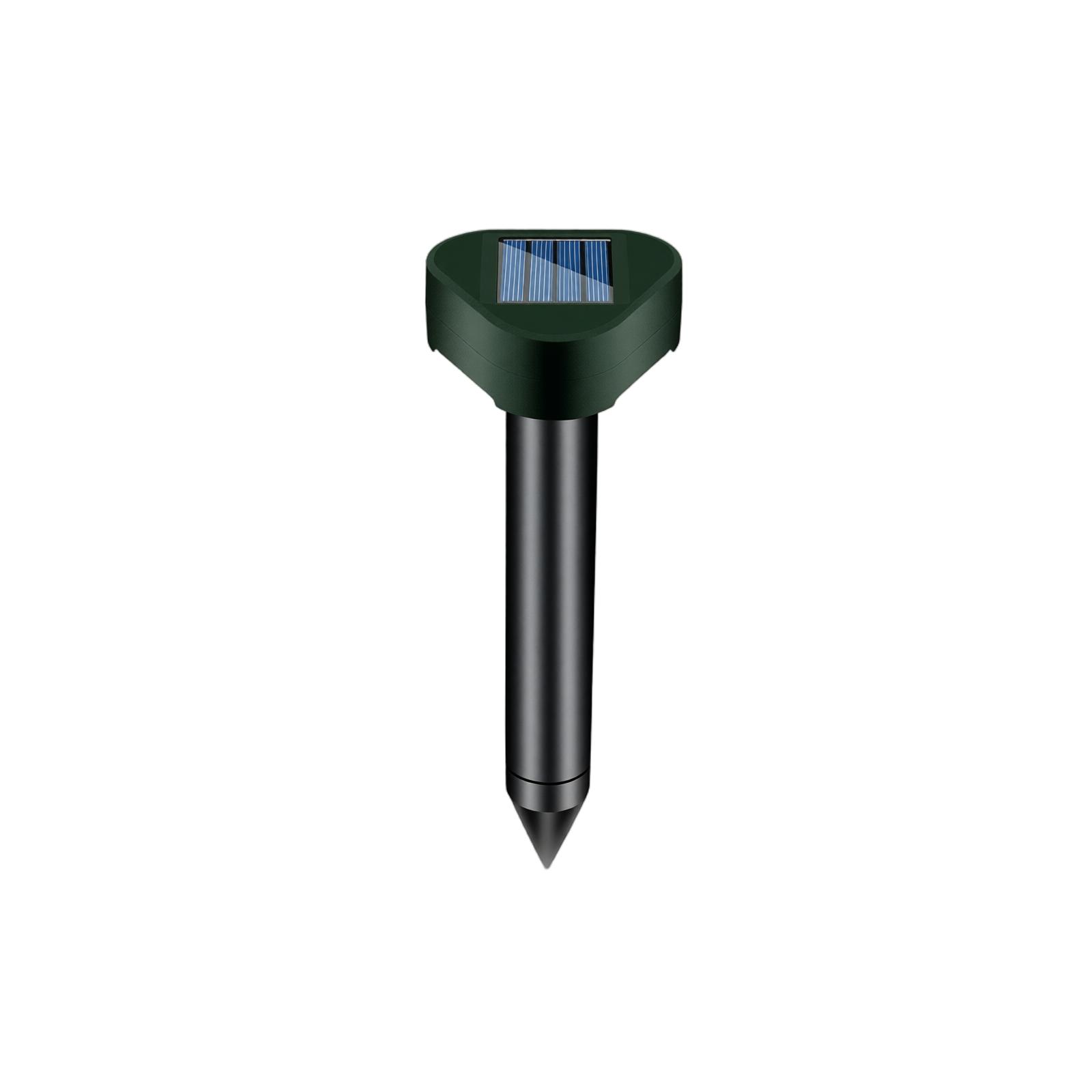 Ultrasonic Solar Powered Rodent Repeller Pest Control Device Outdoor Waterproof Solar Energy Powered Animal Repellent for Garden Lawn One Size