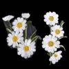Patchs Brodés Fleur de Pâquerette Patchs Exquis pour Vêtements Sticker Tissu Applique Vêtement Couture
