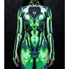 Women 3D Digital Printing Halloween Cosplay Tights Jumpsuit Adult One-piece Carnival Party Stage Show Dance Costume Outfit