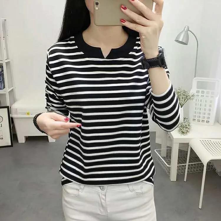 

Осенние Свободные Топы Хлопковые Футболки с Длинным Рукавом Женские Большого Размера Осенняя Одежда Базовые Рубашки XS чёрный