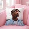 Legendärer HipHop Amerikanischer Rapper TTupac SShakur Kissenbezug Kissenhülle Weicher Hautfreundlicher Stoff Verdeckter Reißverschluss