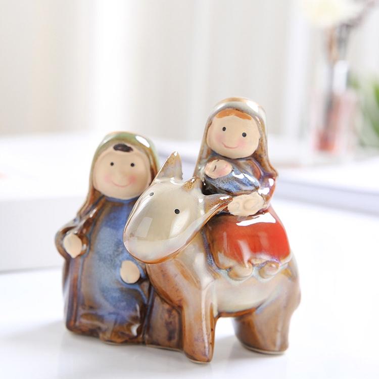 The Holy Family Ceramic Things For Room Decoration Table Decoration & Accessories Kawaii Figurine Home Decor