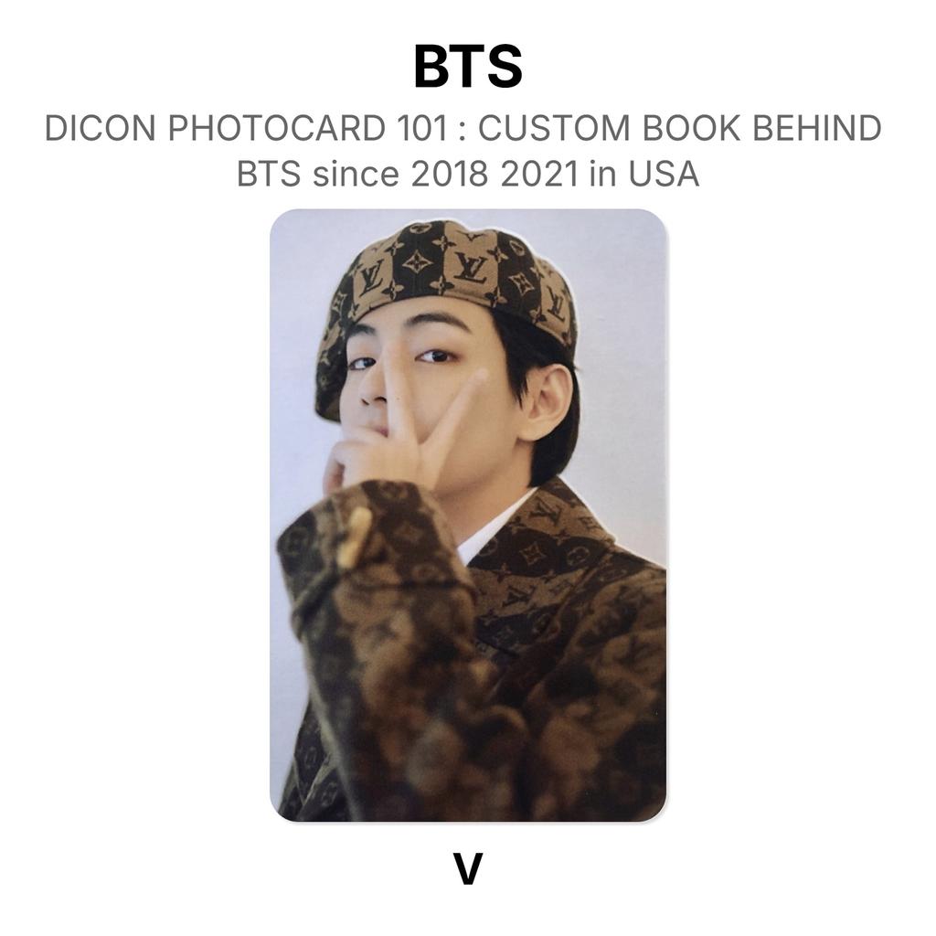 BTS DICON PHOTOCARD 101 : CUSTOM BOOK BEHIND BTS Since 2018 2021 In USA Official Photocard