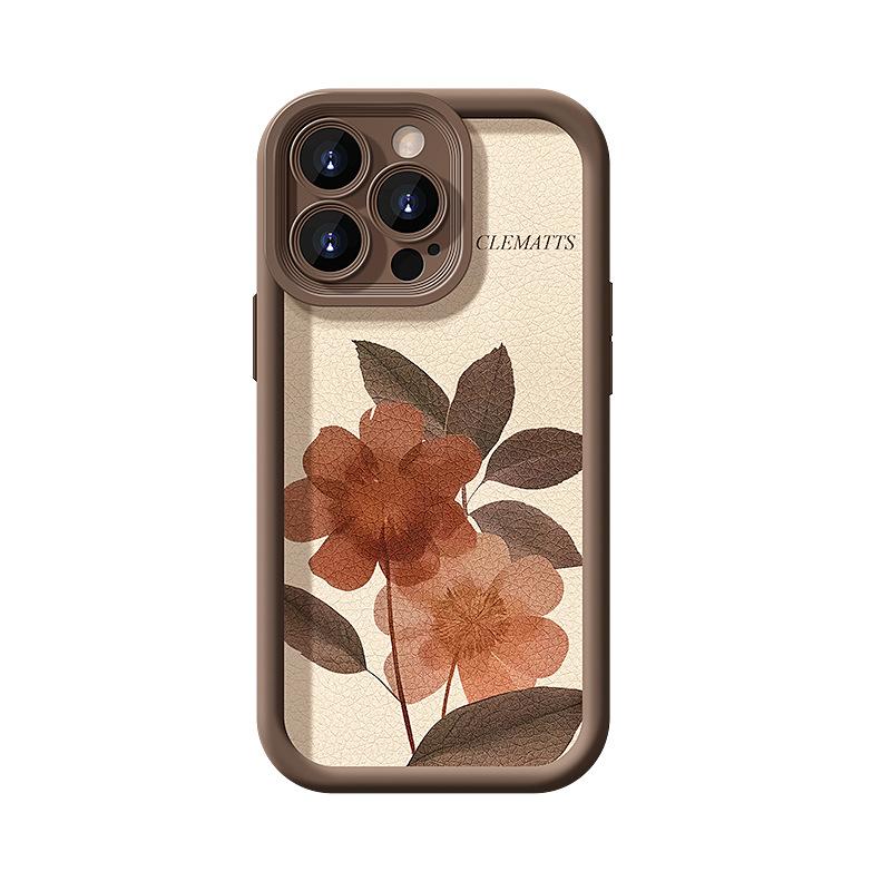 Oil Painting and Watercolor Flower Lash Suitable for Apple 16PRO Phone Case 15/14 Plus Silicone Anti-drop 13 Women