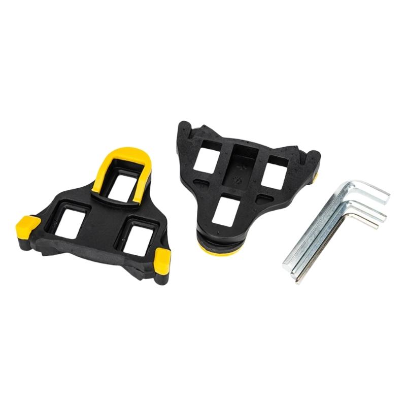 Light weight Clipless Bicycles Pedals with Cleats Universals Road Bike Cycling Pedals Bicycles Locking Pedals Easy to Use