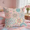 Ethnic Colorful Floral Bohemian Cushion Cover Short Plush Pillow Case Room Sofa Cushion Covers Home Decor Funda
