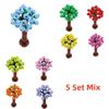 Bausteine Baum Blume Sets Stadt Pflanze Garten Bonsai Wald Natürliche Stadt Straßenansicht Park Dschungel MOC Modell Spielzeug Für Kinder