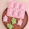 6-Cavity Turtle Silicone Mold, Food Grade Baking Pan for Mousse, Cake, Soap, Candle, DIY Craft