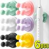 Silikon Zahnbürstenhalter Wasserdicht Selbstklebend Wandmontiert Hängend Handtuch Schlüssel Kabelhaken Stecker Wohnheim Badezimmer Küche Organizer