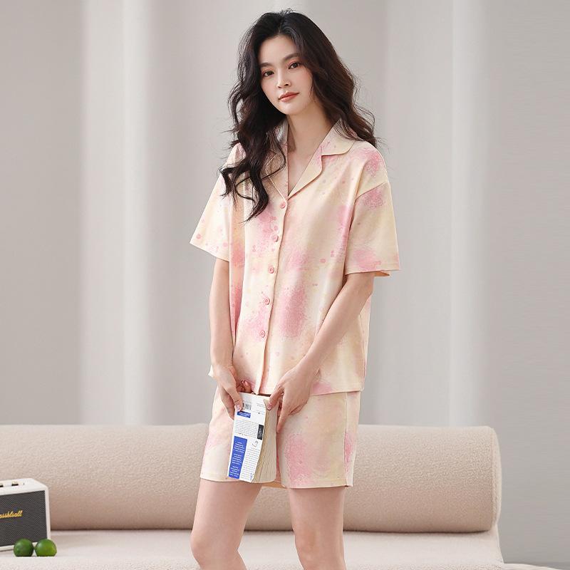 Cool Pajamas Women's Summer Modal Short-sleeved Shorts Loungewear Summer Thin Ice Silk Loose Large Size Suit