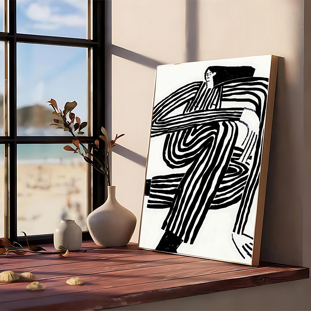 Gambar Abstrak Lind Poster No Framed Poster Kraft Club Bar Paper Vintage Poster Wall Art Painting Bedroom Study Stickers