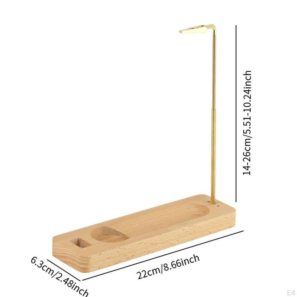 Incense Holder Modern Craft Ideal Gift Wooden for Anniversary Room Tea House Style A