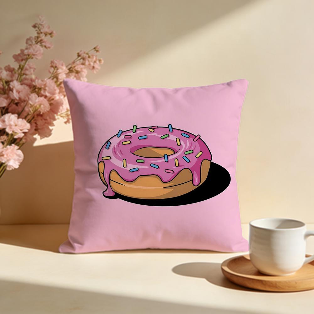 Glazed Donut Cushion Cover Soft Pillow Cases for Home Bedroom Living Room Sofa