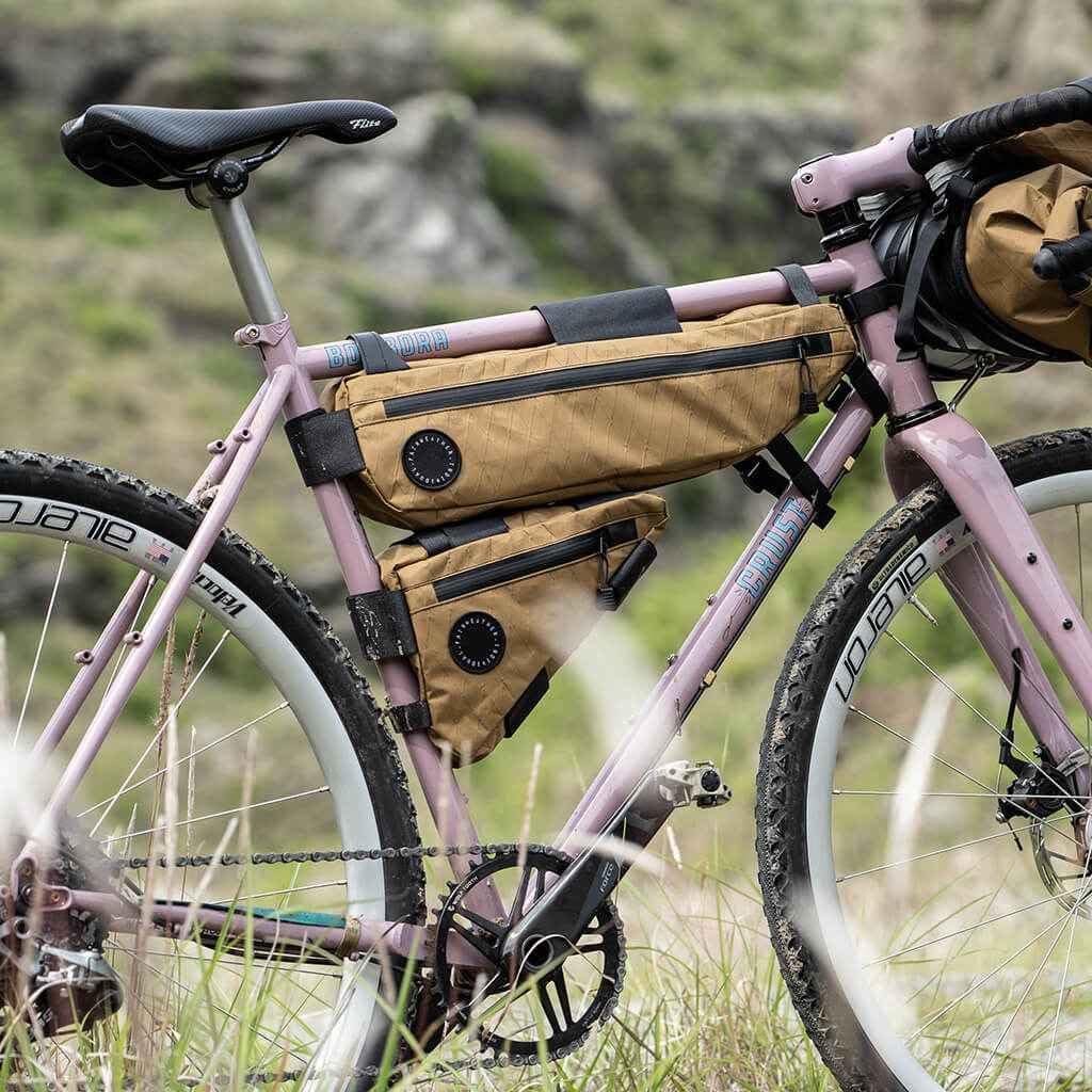 Made In Japan by FAIRWEATHER, This Corner Bag Is a Lightweight, Waterproof, Compact Bicycle Touring Bag Perfect for Cycling. It's Also a Great Accesso
