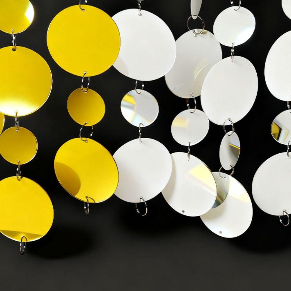 10PCS 1 Meter Sequins Hanging Foil Curtains PVC Flash Curtains Round Sequin Rain Curtain Gold Silver Round Sequin Bead Strings
