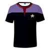 T-shirt da uomo estiva girocollo con stampa 3D
