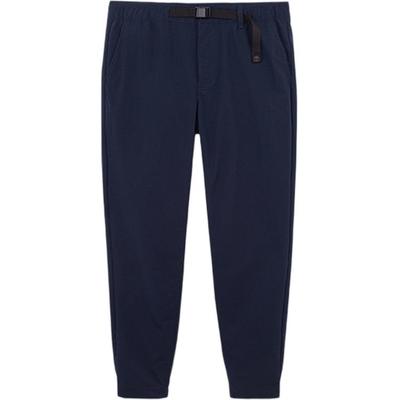 Solid Color Outdoor Sports Elastic Drawstring Cuff Casual Pants Men Bottoms Deep-Sapphire-Blue A6Y7P-433