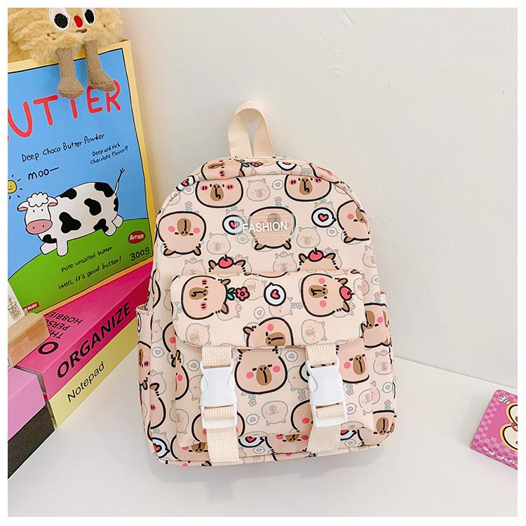 School BagsKapibara Children's Backpack Casual Cute Little  2-5 Years Old Child Back