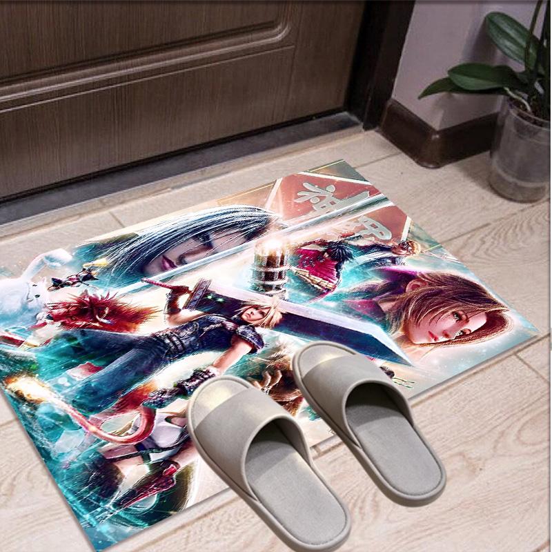 Final Fantasy Pattern Rug, Indoor/Outdoor Mat, for Picnic, Gameroom, Bedroom, Office, Living Room, Home Decor Carpet, Birthday Gift