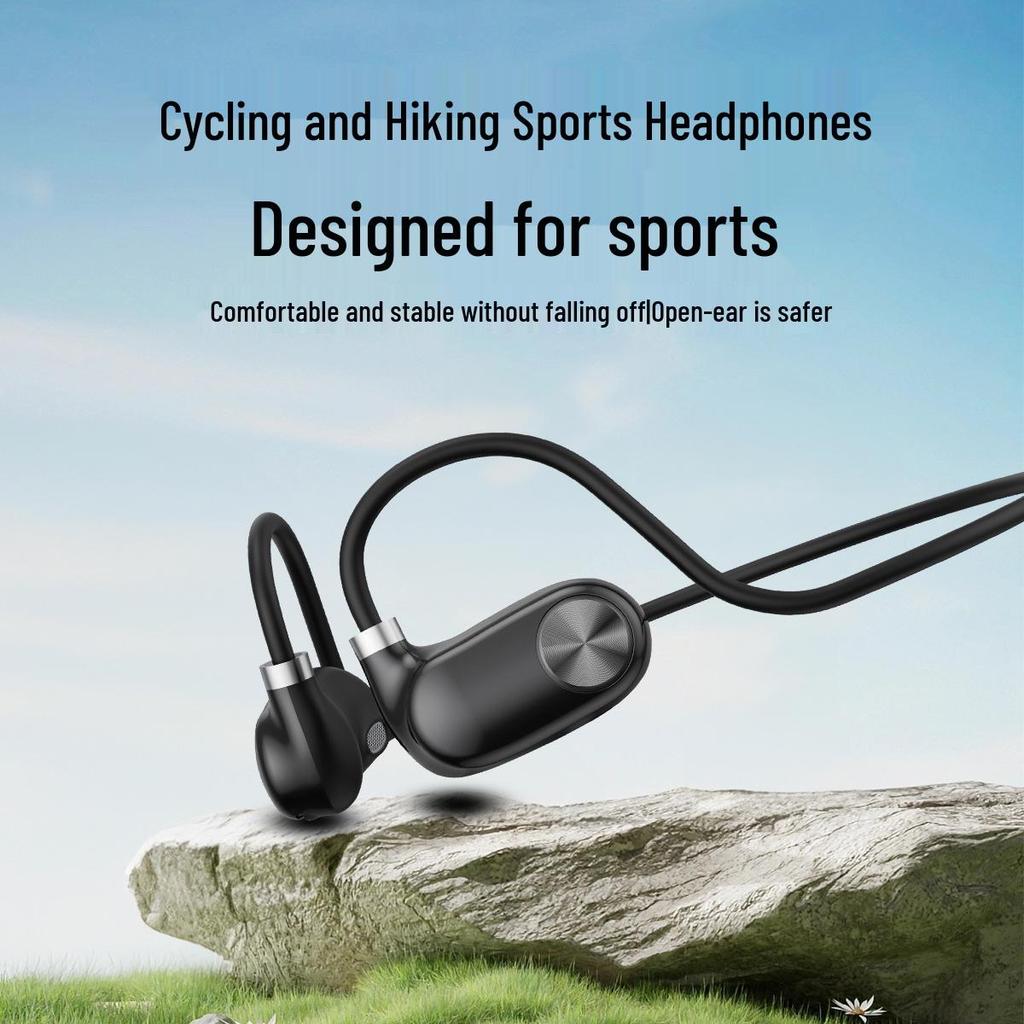 New 6.0 Air Conduction Bluetooth Headphones: Sweatproof, Waterproof, In-Ear & Over-Ear with Long Battery Life for Sports.