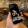 Chess Phone Case For iPhone 17,16,15,14,13,12,11,Pro,XS,Max,XR,Plus,E,SE4,Mini Black Soft Cover