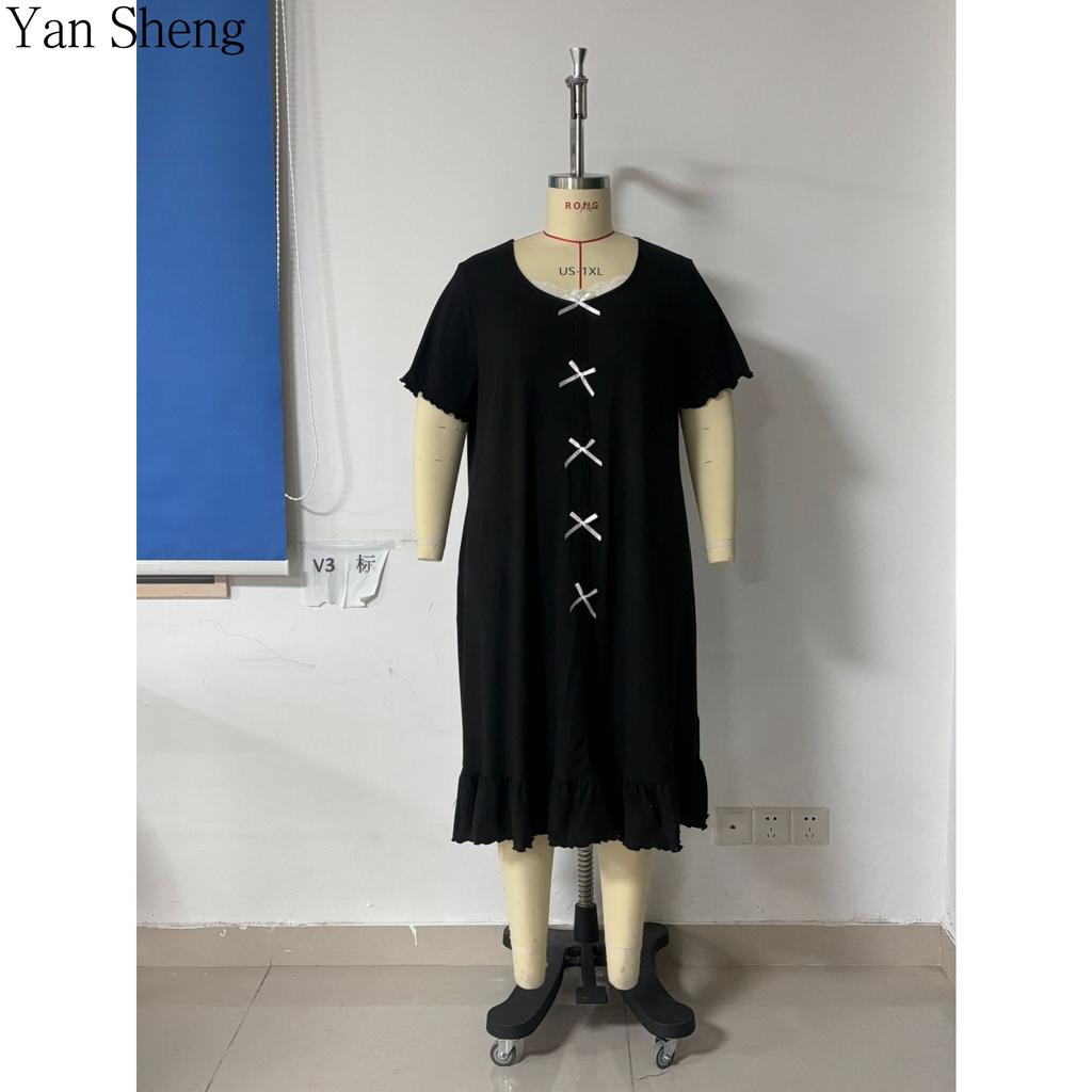 Plus Size Women Solid Color Long Nightgown, Short Sleeve Crew Neck Loose Maxi Sleep Dress, Soft Casual Loungewear