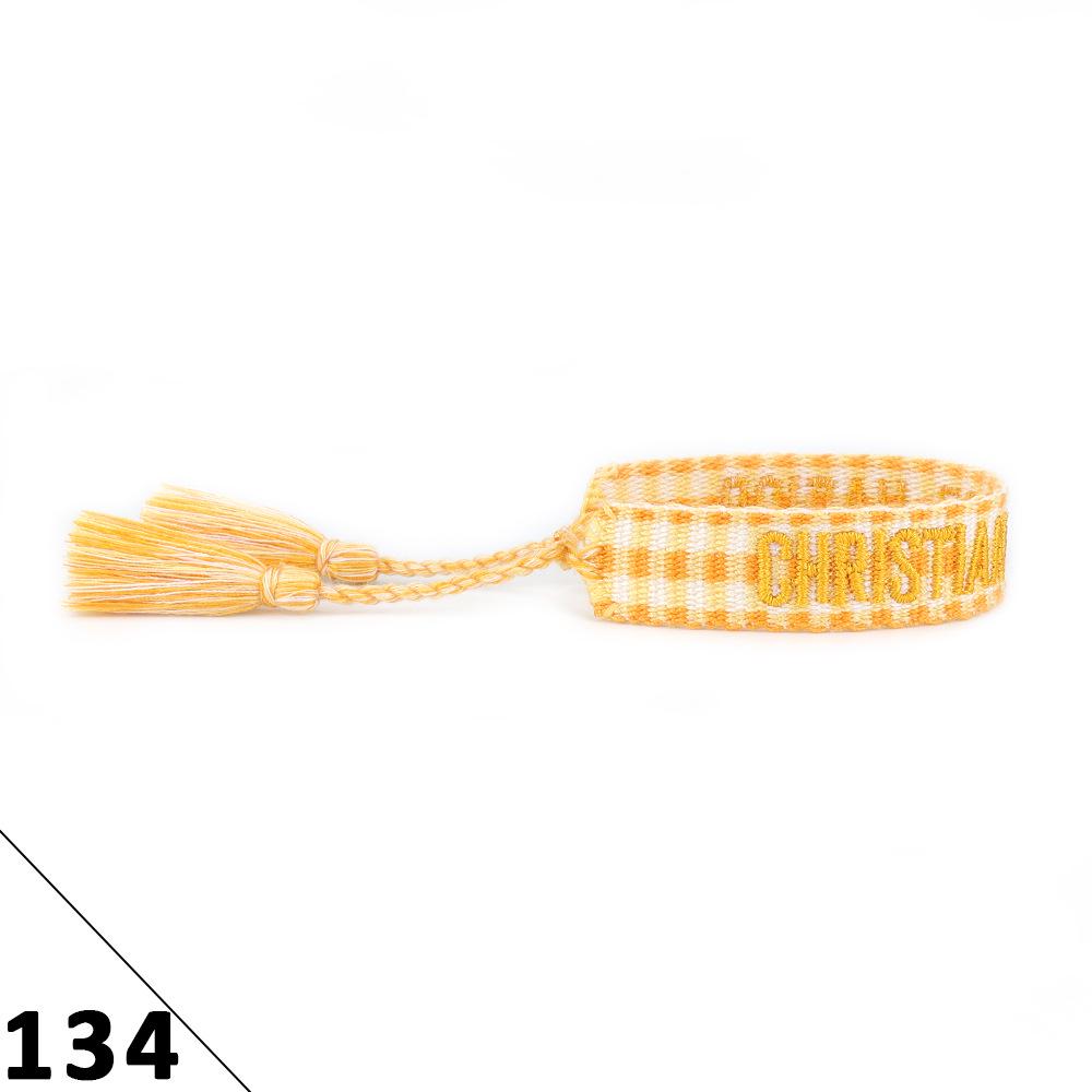 Handmade Embroidered Friendship Bracelet with Tassels for Women