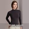Modal Cashmere Silk Half Turtleneck Long-Sleeve Thermal Top for Women - Versatile Autumn/Winter Wear