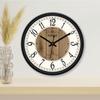 12-inch Plastic & Glass Wall Clock - Clique Clock (Silent Movement), Black