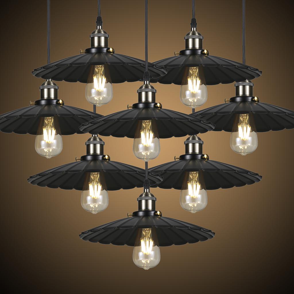 Tomshine AC110V Retro Pendant Light Fixtures E26 Base Socket Vintage Chandelier Hanging Lamp