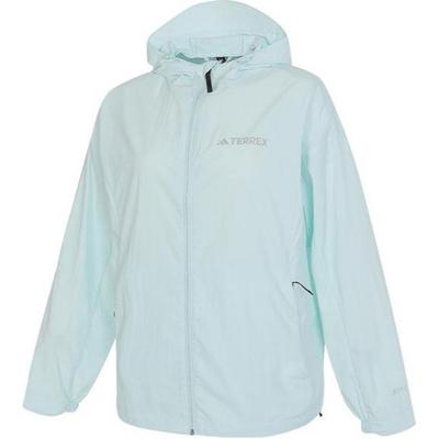 Mt W Upf Jacket Solid Color Casual Versatile Zipper Hooded Long Sleeve Women Jacket Emerald JG8220