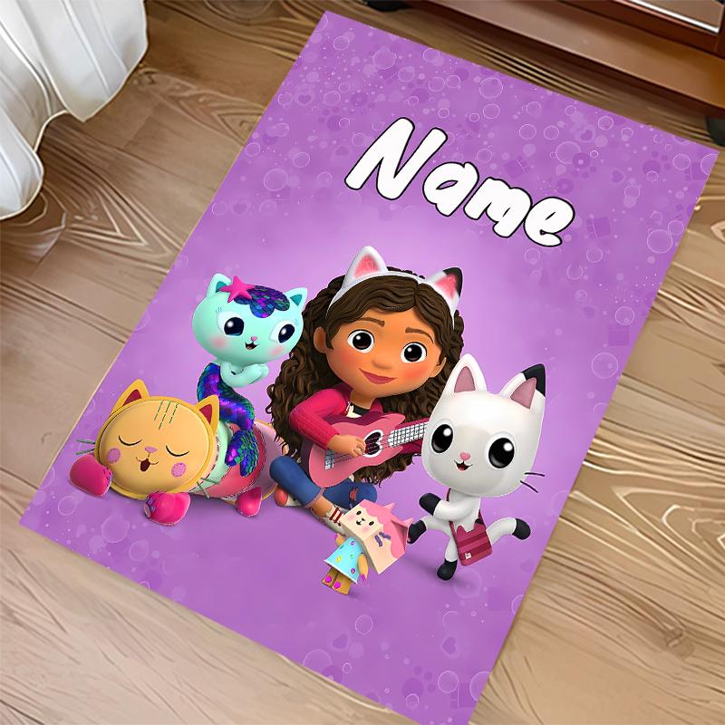 Custom personalization Gabby's Dollhouse Print Area Rug - Soft, Washable Non-Slip Indoor Mat,Living Room,Home&Office Decorative Rug