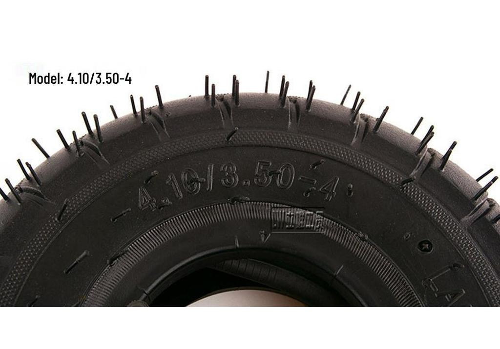 Electric ATV Beach Car with Inflatable Tires, 4.10/3.50-4 Inch, Compatible with Tiger and Little Dolphin Models